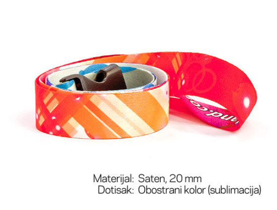 Vezice s kolor dotiskom (sublimacijska trakica)