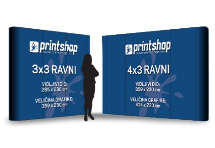 POP-UP ZID - RAVNI