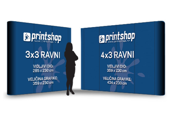 POP-UP ZID - RAVNI