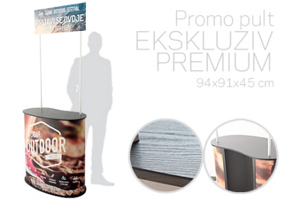 Promo pult EKSKLUZIV PREMIUM s tiskom