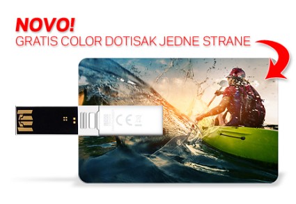 USB STICK 2.0 PROMO MEMORIJA CREDIT CARD 8-16-32-64 GB