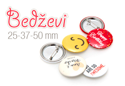 Bedževi - okrugli