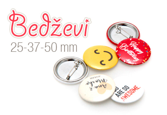 Bedževi - okrugli