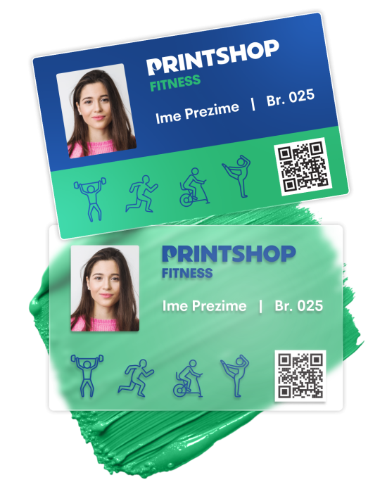 Standardne PVC posjetnice / ID kartice