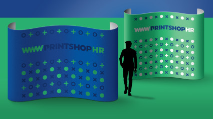 POP-UP ZID - ZAKRIVLJENI